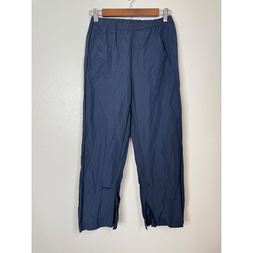 Kal Rieman Split Hem Capri Navy Size Xsmall - Picture 2 of 6